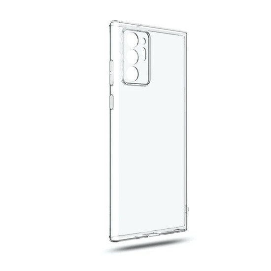 Capa de silicone macio com moldura de câmera para Samsung Galaxy Note 20 Ultra Transparente